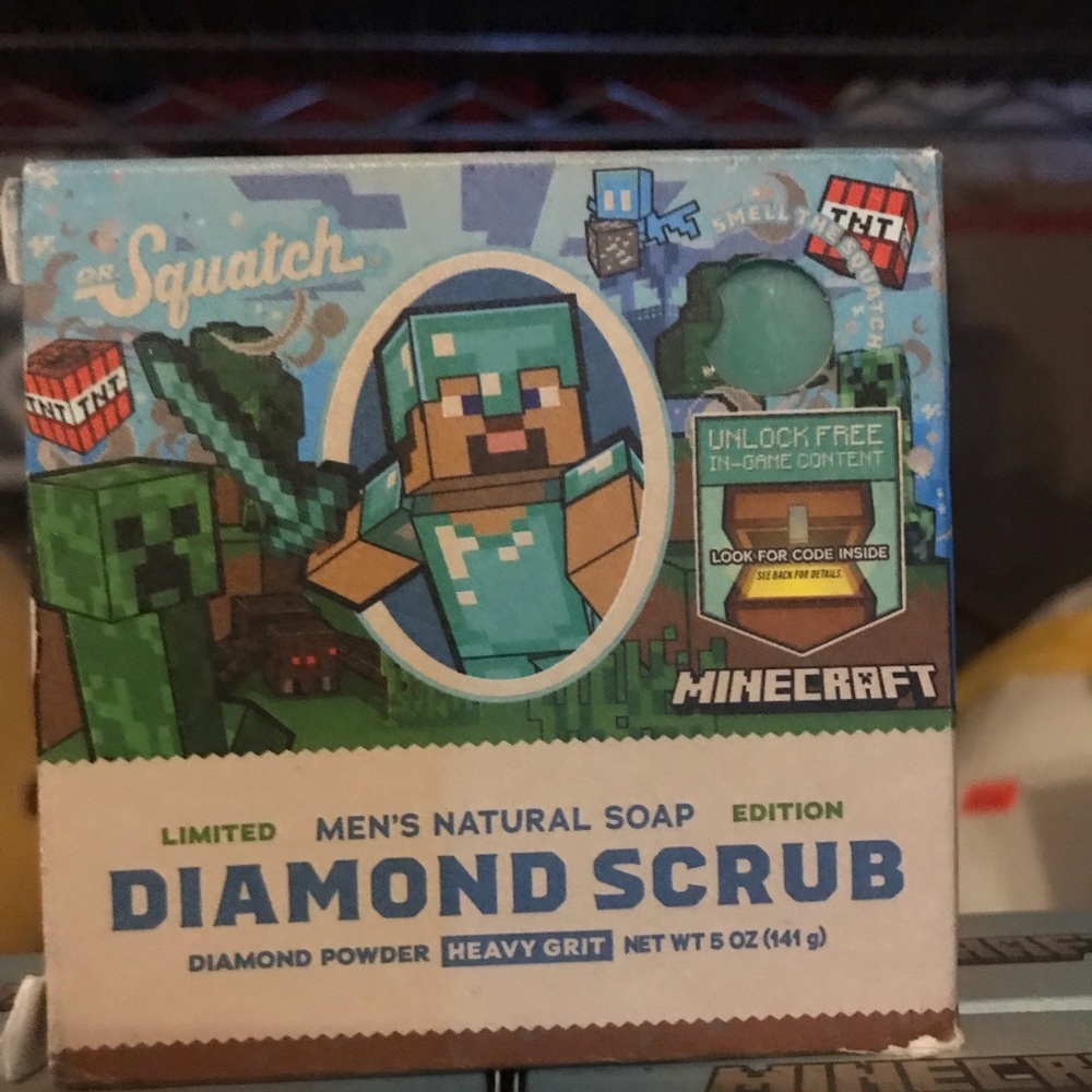 Dr. Squatch Minecraft Diamond Scrub Soap